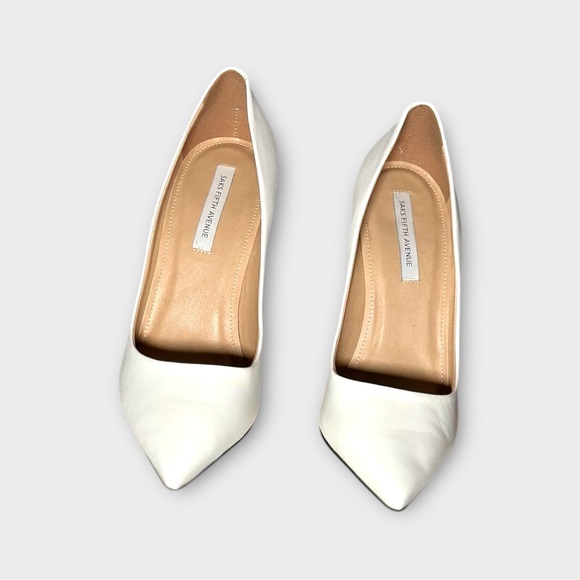 Saks Fifth Ave Triangle Heel Pump Sz 8 NWT  $89 - Picture 3 of 5